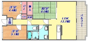 オルテンシアＫＯＢＥの物件間取画像